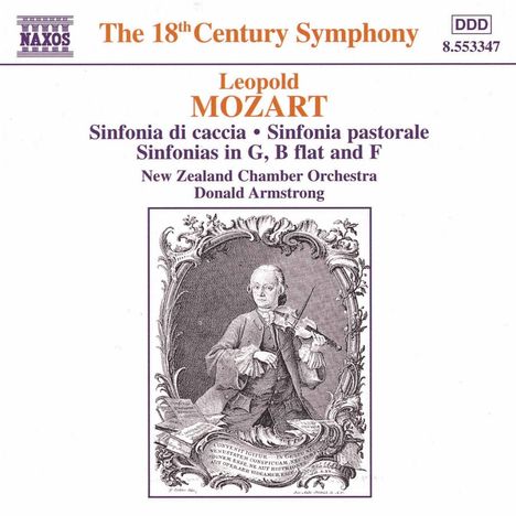 Leopold Mozart (1719-1787): Sinfonia da Caccia für 4 Hörner &amp; Streicher, CD