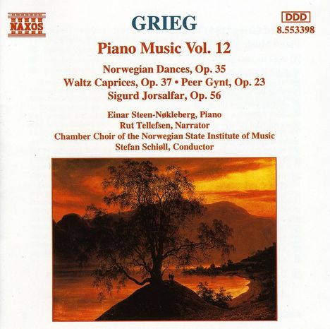 Edvard Grieg (1843-1907): Klavierwerke Vol.12, CD