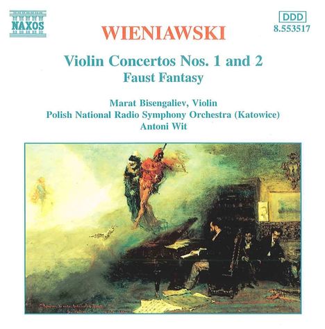 Henri Wieniawski (1835-1880): Violinkonzerte Nr.1 &amp; 2, CD