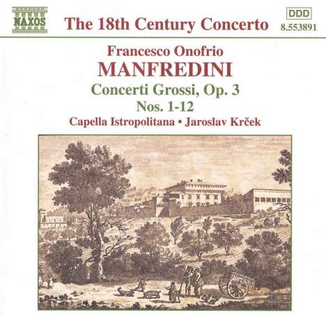 Francesco Onofrio Manfredini (1684-1762): Concerti op.3 Nr.1-12, CD