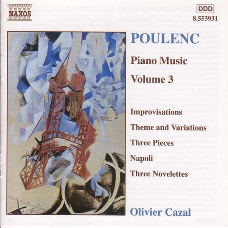 Francis Poulenc (1899-1963): Klavierwerke Vol.3, CD