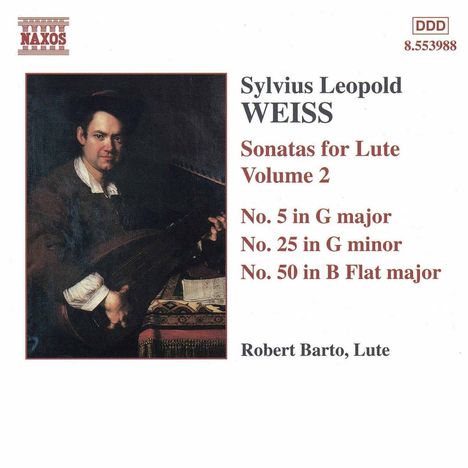 Silvius Leopold Weiss (1687-1750): Lautensonaten Vol.2, CD