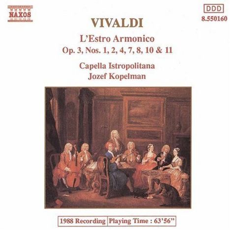 Antonio Vivaldi (1678-1741): L'Estro Armonico op.3 Nr. 1, 2, 4, 7, 8, 10 &amp; 11, CD