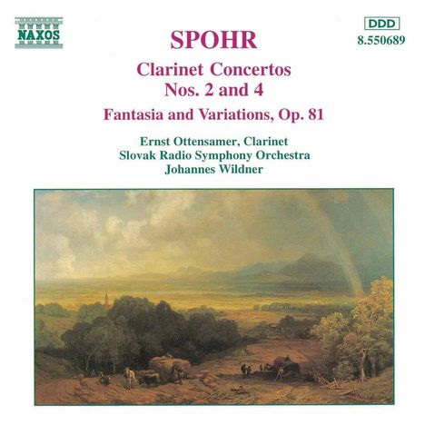 Louis Spohr (1784-1859): Klarinettenkonzerte Nr.2 &amp; 4, CD