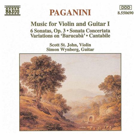 Niccolo Paganini (1782-1840): Werke für Violine &amp; Gitarre Vol.1, CD