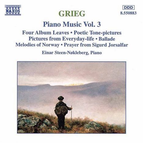 Edvard Grieg (1843-1907): Klavierwerke Vol.3, CD