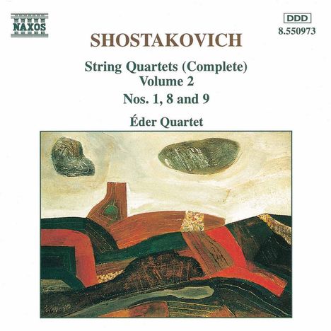 Dmitri Schostakowitsch (1906-1975): Streichquartette Nr.1,8,9, CD