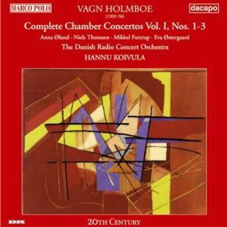 Vagn Holmboe (1909-1996): Sämtliche Kammerkonzerte Vol.1, CD