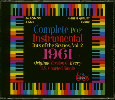 Unterhaltungsmusik/Schlager/Instrumental: Complete Pop Instrumental Hits 1961 (Vol.2), 3 CDs