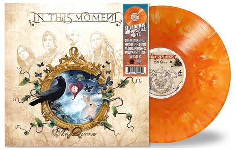 LTD EDITION DREAMSICLE VINYL, Alternative Metal. Ein dekorativer Rahmen mit Rabe, Herz und Saatkaninchen.