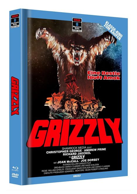 Grizzly (Blu-ray &amp; DVD im Mediabook), 1 Blu-ray Disc und 1 DVD