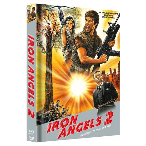 Iron Angels 2 (Blu-ray & DVD im Mediabook), 1 Blu-ray Disc und 1 DVD