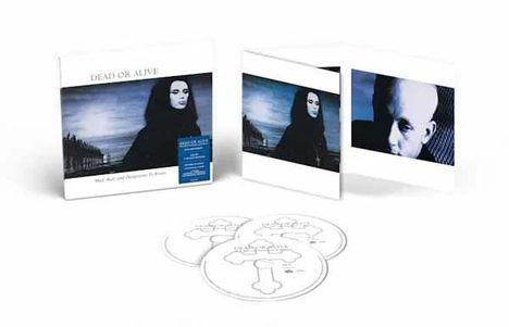 Texte: "DEAD OR ALIVE", "Nukleopatra". Albumcover mit düsterem Porträt und drei CDs in einer Box.