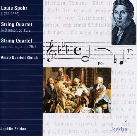 Louis Spohr (1784-1859): Streichquartette op.15,2 &amp; op 29,1, CD