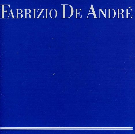 Fabrizio De André: Fabrizio -Blue Cover-, CD