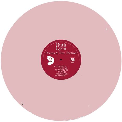 Ruth Lyon: Poems & Non-Fiction (Pink Coloured Vinyl), LP
