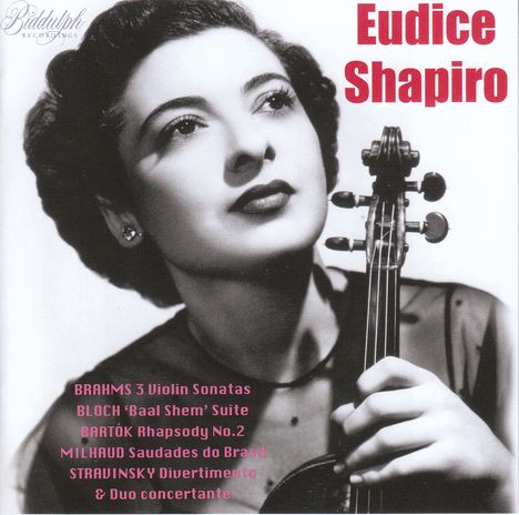 Eudice Shapiro,Violine, 2 CDs