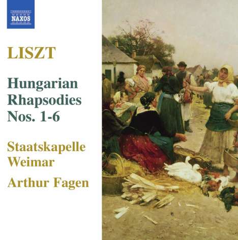 Franz Liszt (1811-1886): Ungarische Rhapsodien Nr.1-6, CD