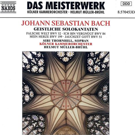 Johann Sebastian Bach (1685-1750): Kantaten BWV 51,52,84,199, CD