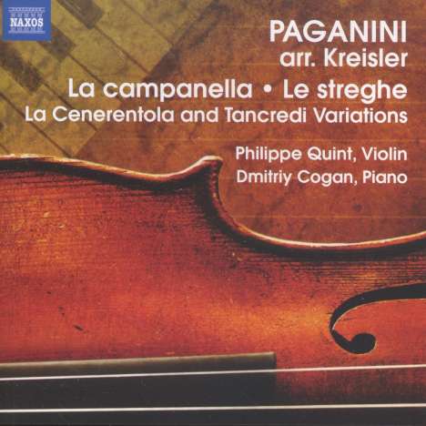 Fritz Kreisler (1875-1962): Paganini-Arrangements für Violine &amp; Klavier, CD