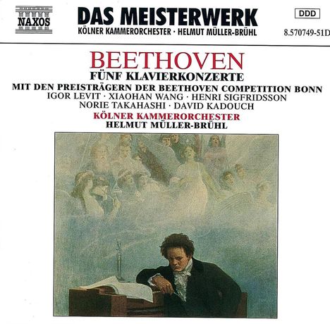 Ludwig van Beethoven (1770-1827): Klavierkonzerte Nr.1-5, 3 CDs