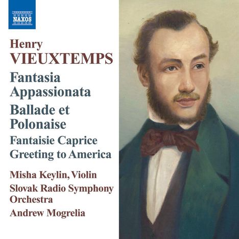 Henri Vieuxtemps (1820-1881): Fantasie op.35 für Violine &amp; Orchester, CD