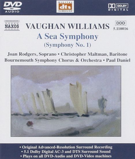 Ralph Vaughan Williams (1872-1958): Symphonie Nr.1 "A Sea Symphony", DVD-Audio