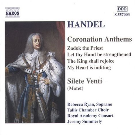 Georg Friedrich Händel (1685-1759): Coronation Anthems, CD