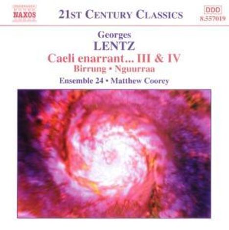 Georges Lentz (geb. 1965): Caeli enarrant IV für Streichquartett &amp; 3 Zimbali, CD