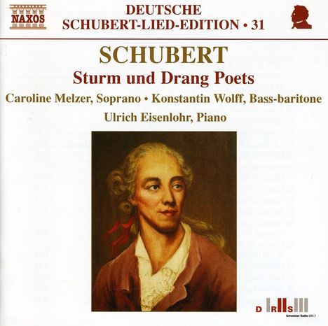 Franz Schubert (1797-1828): Lieder "Dichter des Sturm und Drang", CD