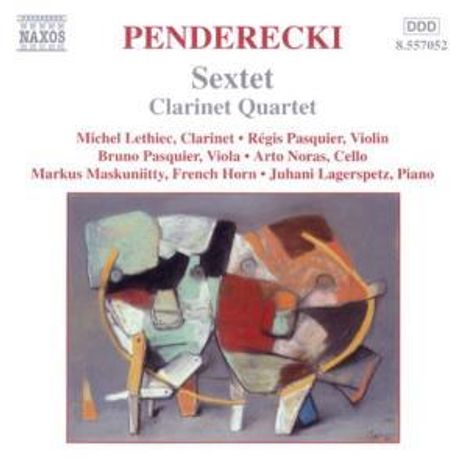 Krzysztof Penderecki (1933-2020): Sextett für Klarinette,Horn,Violine,Viola,Cello &amp; Klavier, CD