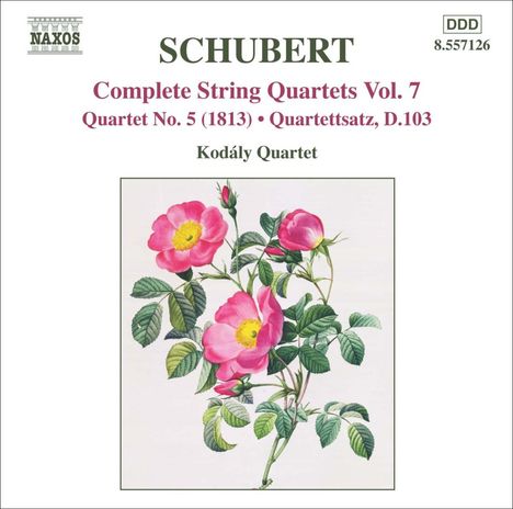 Franz Schubert (1797-1828): Streichquartett Nr.5, CD