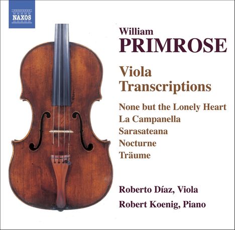 William Primrose (1904-1982): Viola-Transkriptionen, CD
