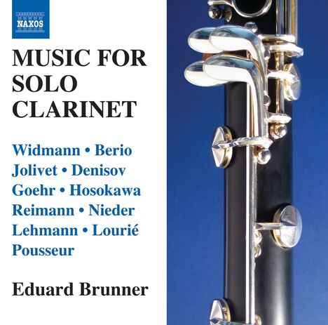 Eduard Brunner - Music For Solo Clarinet, CD