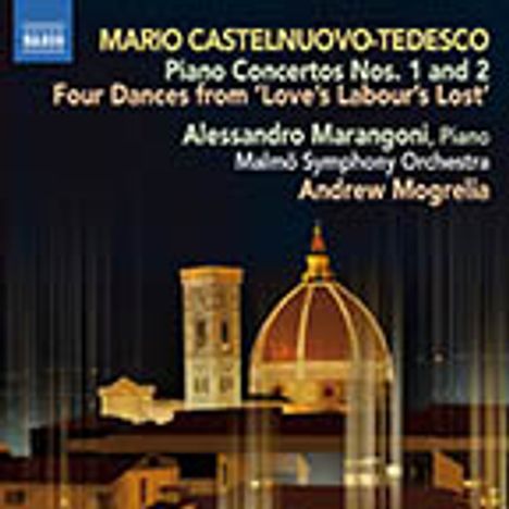Mario Castelnuovo-Tedesco (1895-1968): Klavierkonzerte Nr.1 & 2, CD