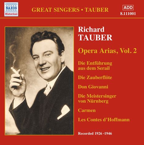 Richard Tauber - Opera Arias Vol.2, CD