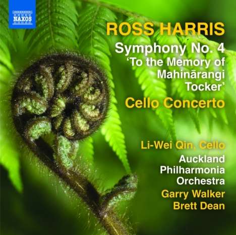 Ross Harris (geb. 1945): Symphonie Nr.4 "To the Memory of Mahinarangi Tocker", CD