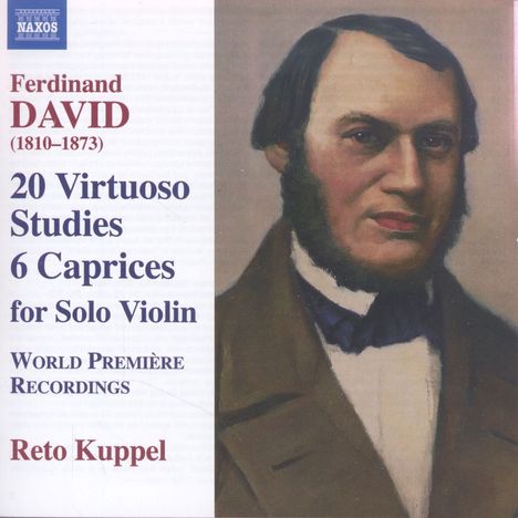 Ferdinand David (1810-1873): Etüden Nr.1-20 für Violine solo (basierend auf den 24 Etüden op.70 von Moscheles), CD