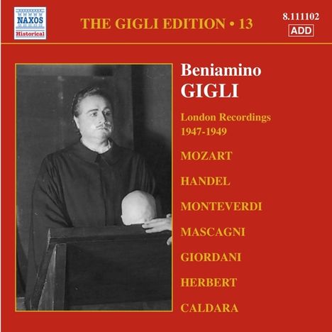 Benjamino Gigli- Edition Vol.13, CD