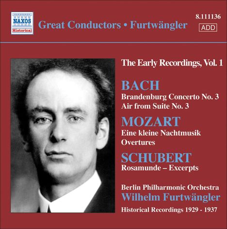 Furtwängler - The Early Recordings Vol.1, CD