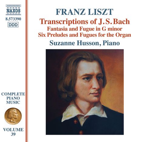 Franz Liszt (1811-1886): Klavierwerke Vol.39 - Transcriptions of J.S.Bach, CD