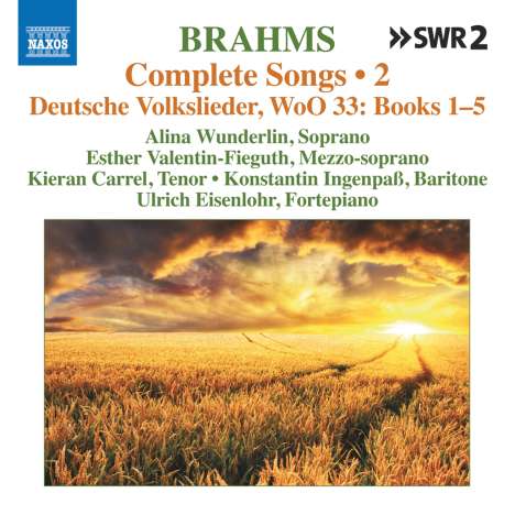 Johannes Brahms (1833-1897): Sämtliche Lieder Vol.2 (Naxos-Edition), CD