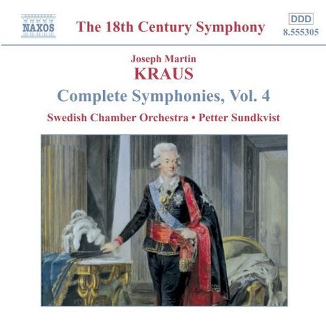 Joseph Martin Kraus (1756-1792): Symphonien in D-Dur,Es-Dur,F-Dur (VB 143-145), CD