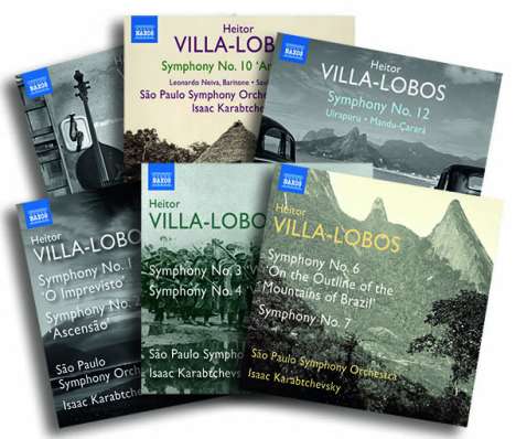 Heitor Villa-Lobos (1887-1959): Symphonien Nr.1-4,6-12 (Exklusiv für jpc), 6 CDs