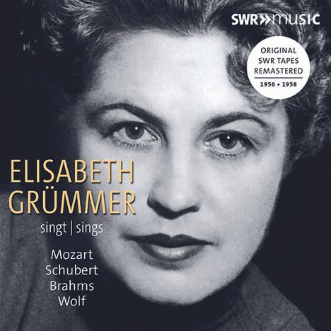 Elisabeth Grümmer singt Mozart,Schubert,Brahms,Wolf, CD
