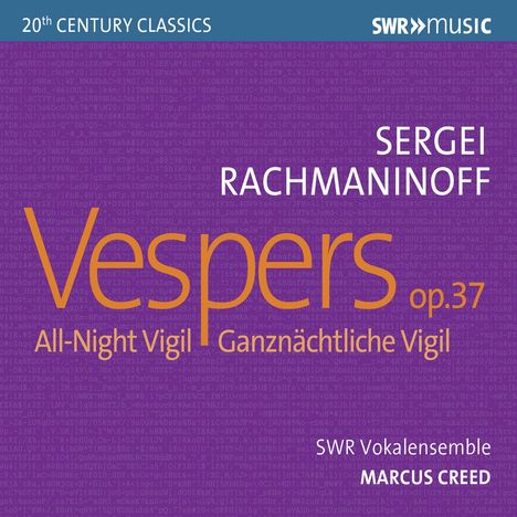 Sergej Rachmaninoff (1873-1943): Das große Abend- und Morgenlob op.37, CD