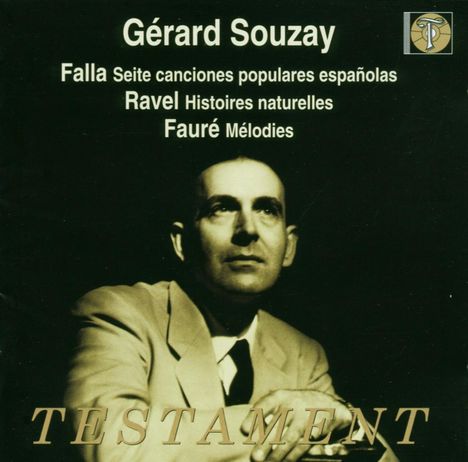 Gerard Souzay singt Lieder, CD