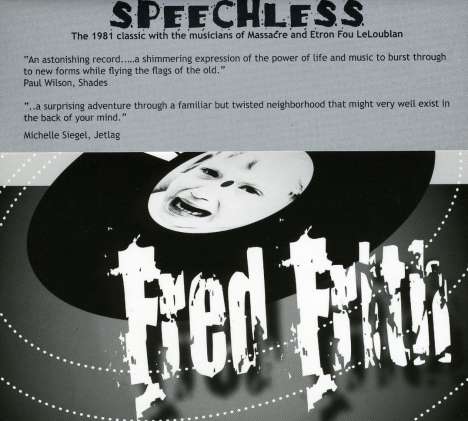 Fred Frith (geb. 1949): Speechless, CD