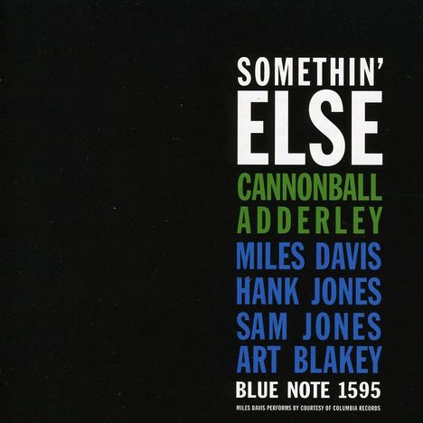 Cannonball Adderley (1928-1975): Somethin' Else, Super Audio CD