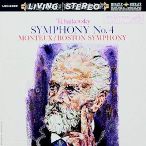 Peter Iljitsch Tschaikowsky (1840-1893): Symphonie Nr.4 (200g / 33rpm), LP